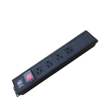 Custom design 4way 6way 1u 2u USA pdu socket horizontal switch control AC PDU